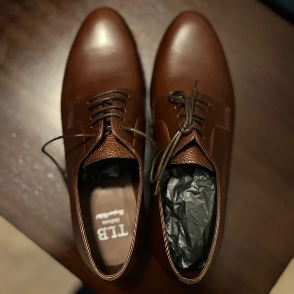 NWT TLB Mallorca Derby shoe Brown Country Calf 8.5UK - Picture 2 of 4